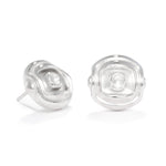 A product photo of our Rosette Stud Earrings against a white background. The earrings are a stylised rosette design of 16mm in diameter. 