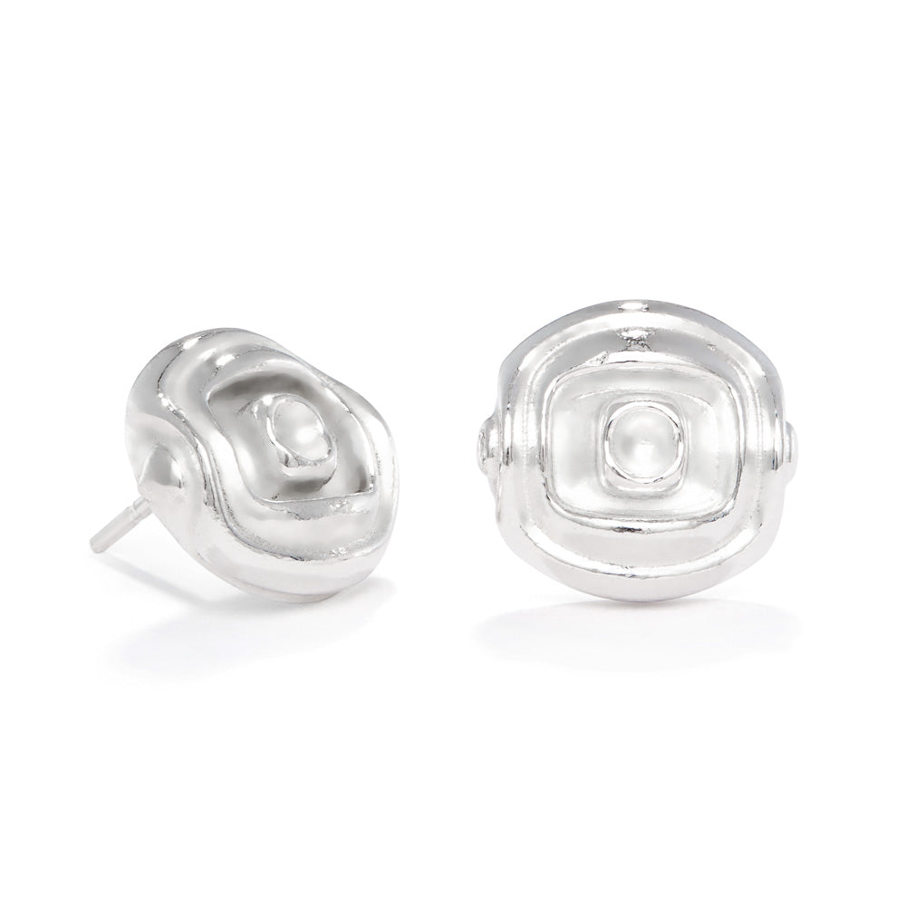 A product photo of our Rosette Stud Earrings against a white background. The earrings are a stylised rosette design of 16mm in diameter. 