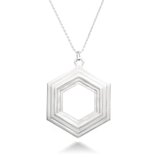 Load image into Gallery viewer, Stepped Hexagon Necklace
